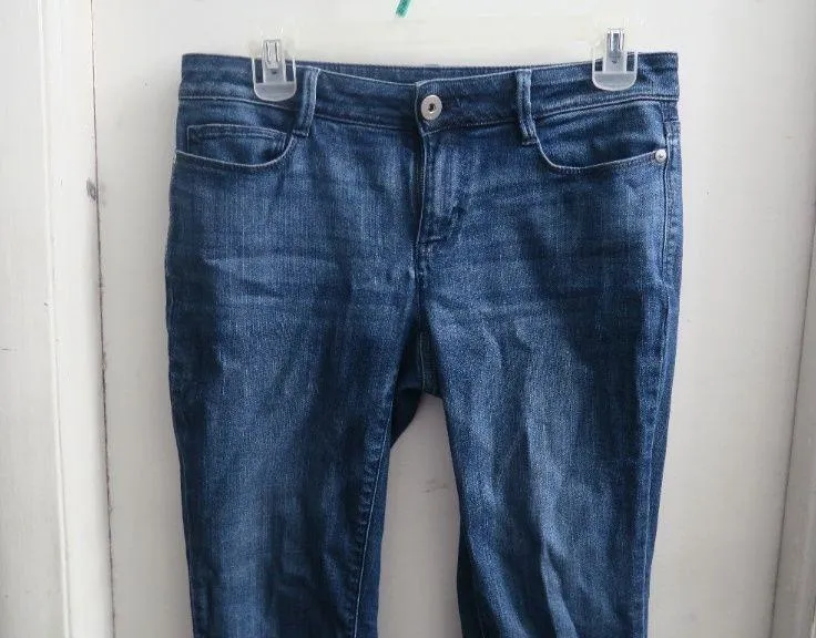 J. Jill Denim authentic fit cropped jeans ankle in blue size 2P petite. - Image 2