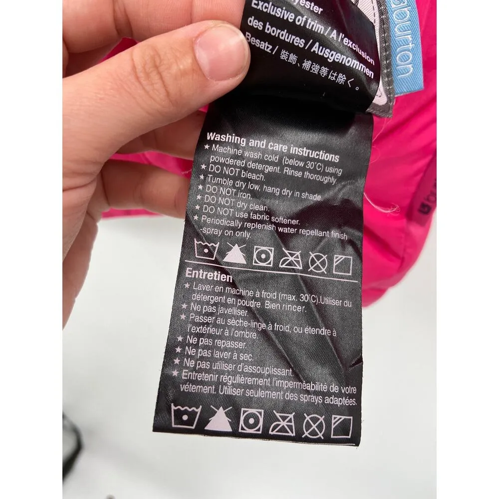 Burton Reversible Down Snowboard Jacket Pink Purple Size XS Women's - Image 6