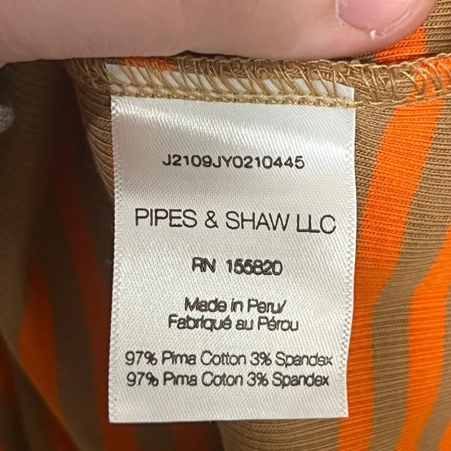 Veronica Beard Womens Cedar Turtleneck XS NWT Stripe Puff Sleeve Pima Cotton - Image 7