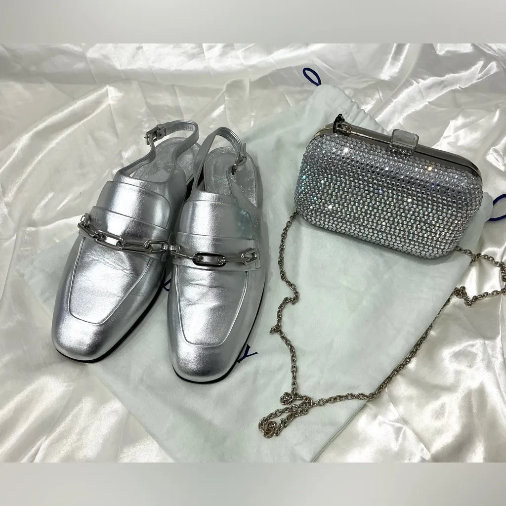 DRESSY BURBERRY sling back loafers🔥🔥 - Image 3