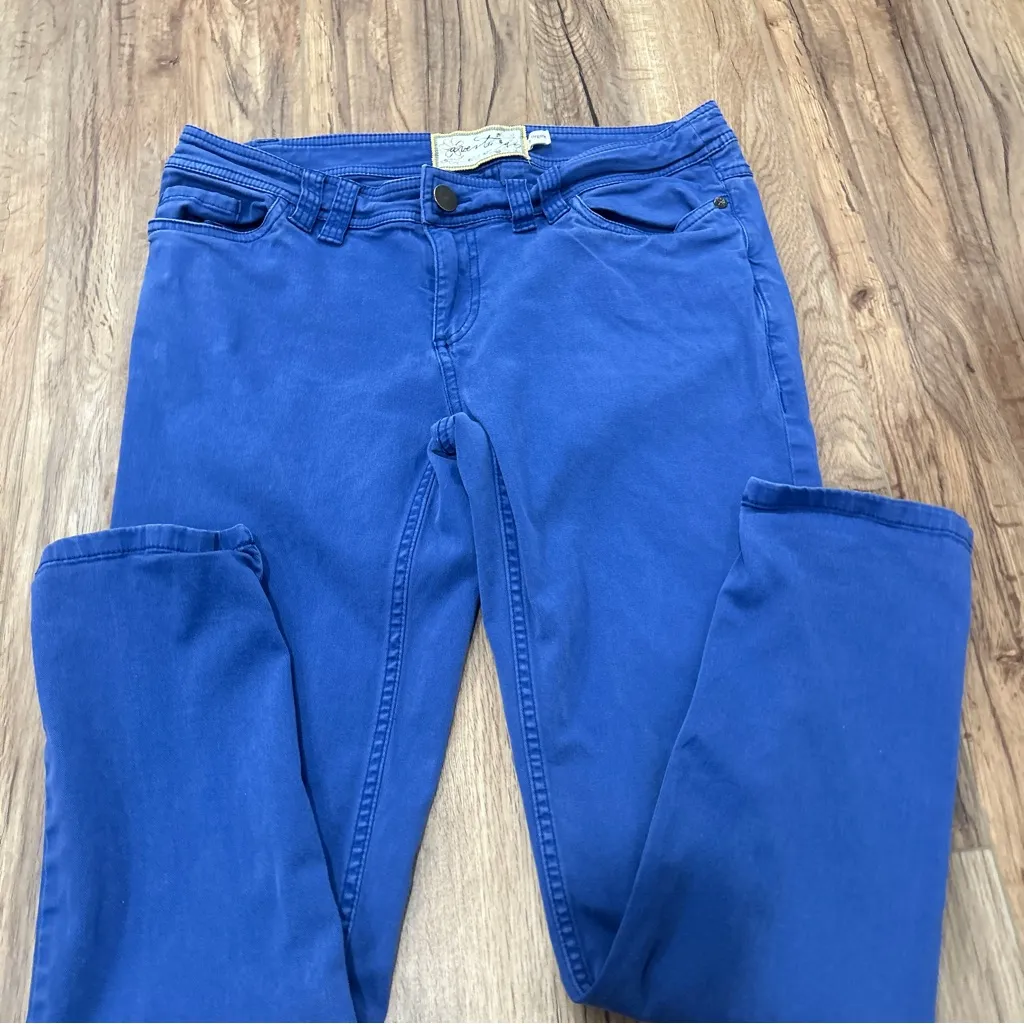 2 PAIRS AVENTURA Mid Rise Slim Straight Jeans Size 6 Pink & Blue Organic Cotton - Image 7