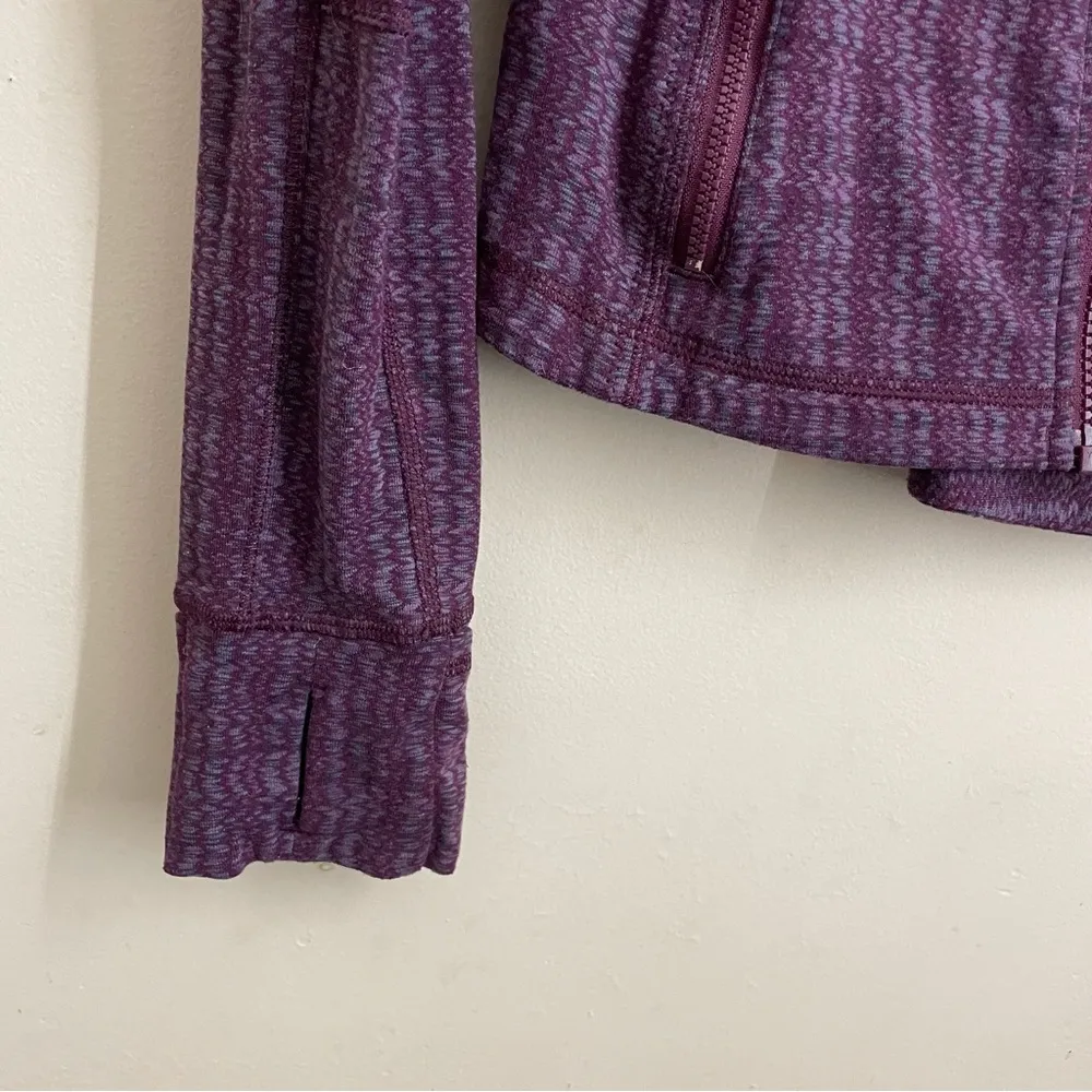 Lululemon Forme Jacket Purple Chevron Full Zip - Image 8