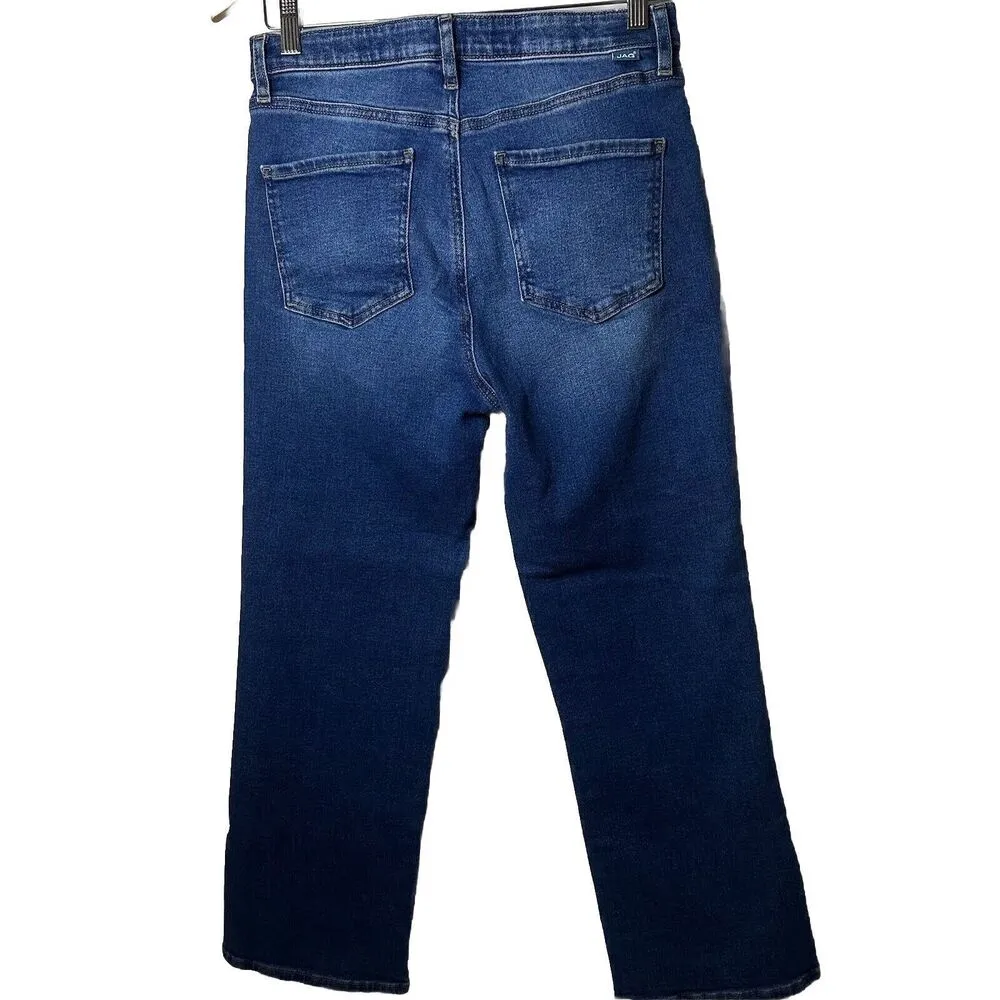 Jag Jeans Womens 8 Phoebe Cropped Bootcut Button Fly Split Hem City Classy 90’s - Image 2