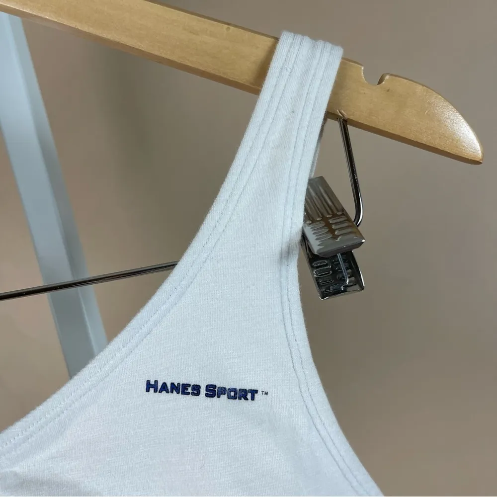 VINTAGE Hanes Sport 38A 38B 38C 90's Front Closure Sporty Bralette Wireless - Image 9