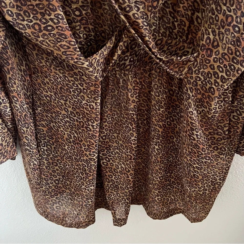 Victoria’s Secret Vintage Leopard Robe Animal Print OS - Image 6