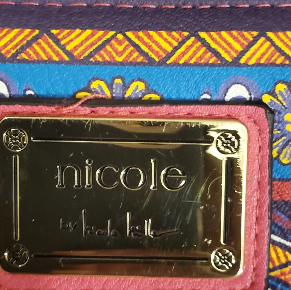 🔥SALE🔥Nicole By Nicole Miller Pink Ornate BOHO Purse - Image 2