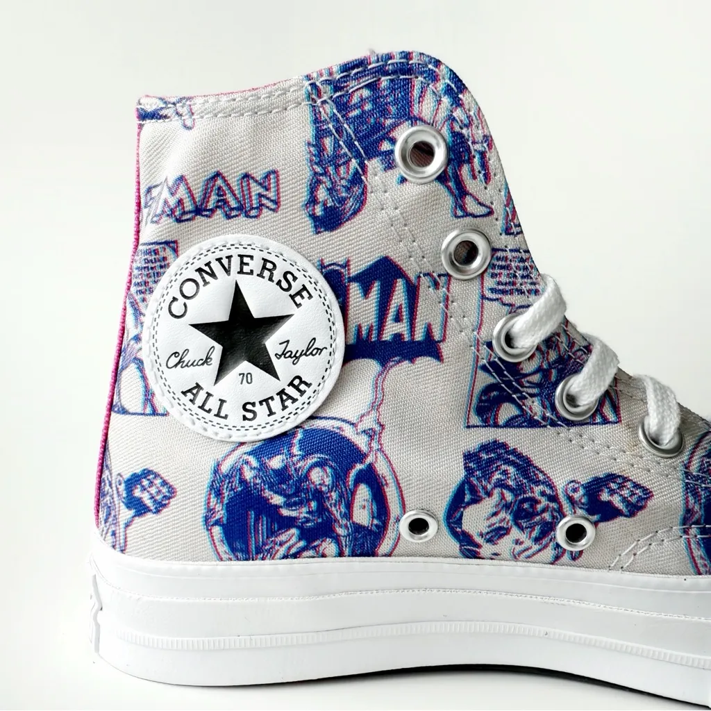 Converse Chinatown Market Batman Sneakers Womens Size 6.5 Shoes High Tops Retro - Image 12