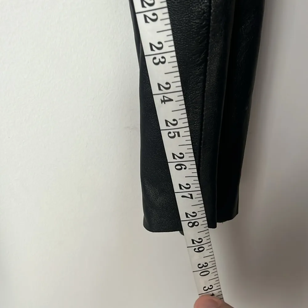 JLC New York Black Leather‎ Pants Size 14 Mob Wife Bikecore Pants 🦋 - Image 8