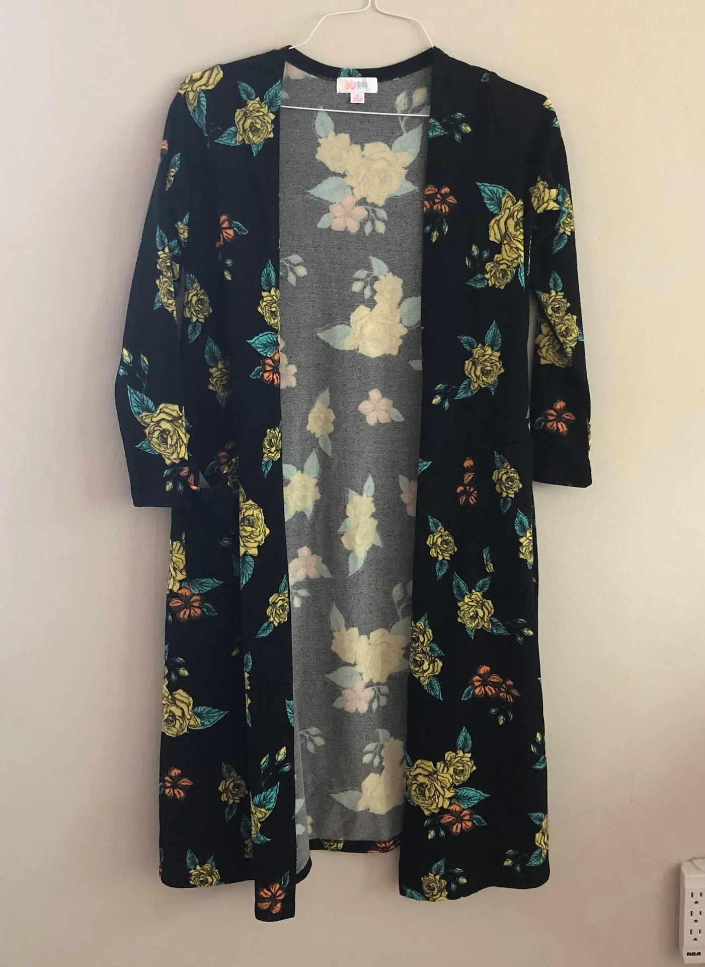 LuLaRoe Floral Long Cardigan Sweater - Image 2