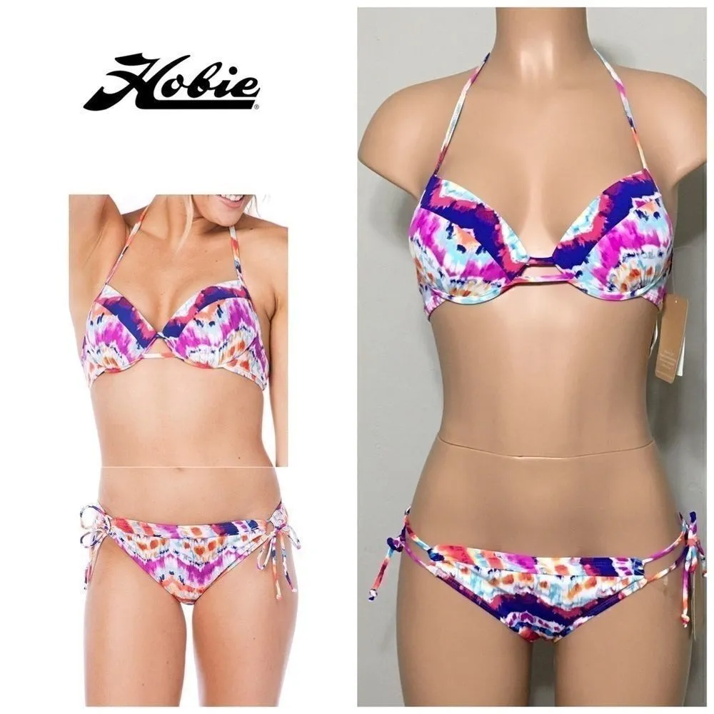 HOBIE Chevron print push-up bikini set. NWT - Image 2