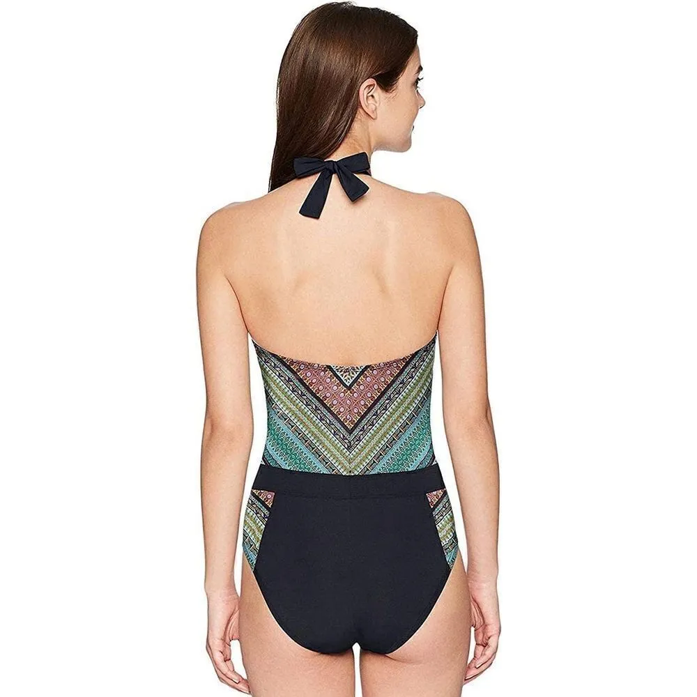 New. BLEU Rod Beattie plunge neck swimsuit. Retails $149. Size 10 - Image 7