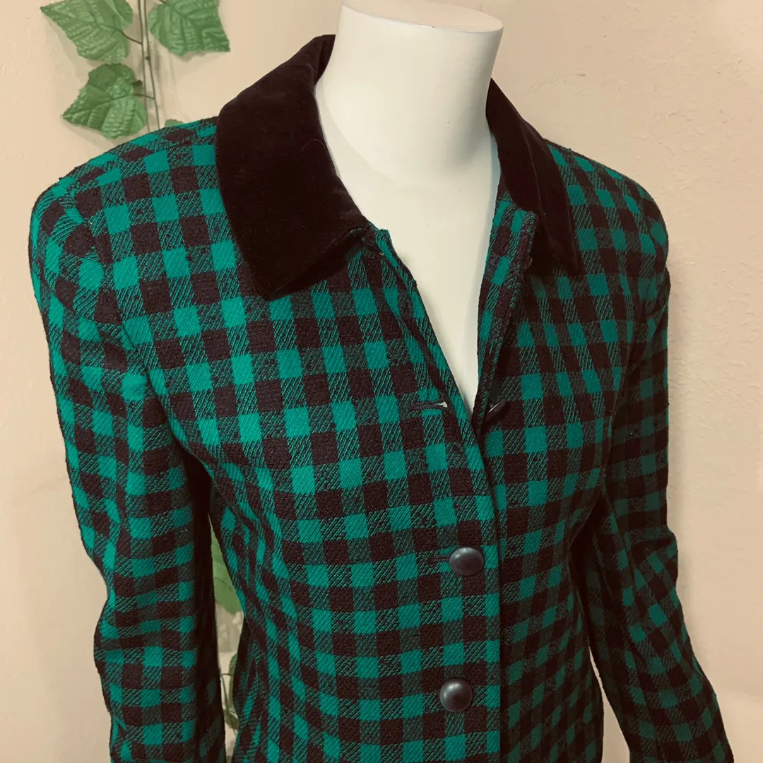 Vintage 90’s The Suit Plaid Jacket - Image 2