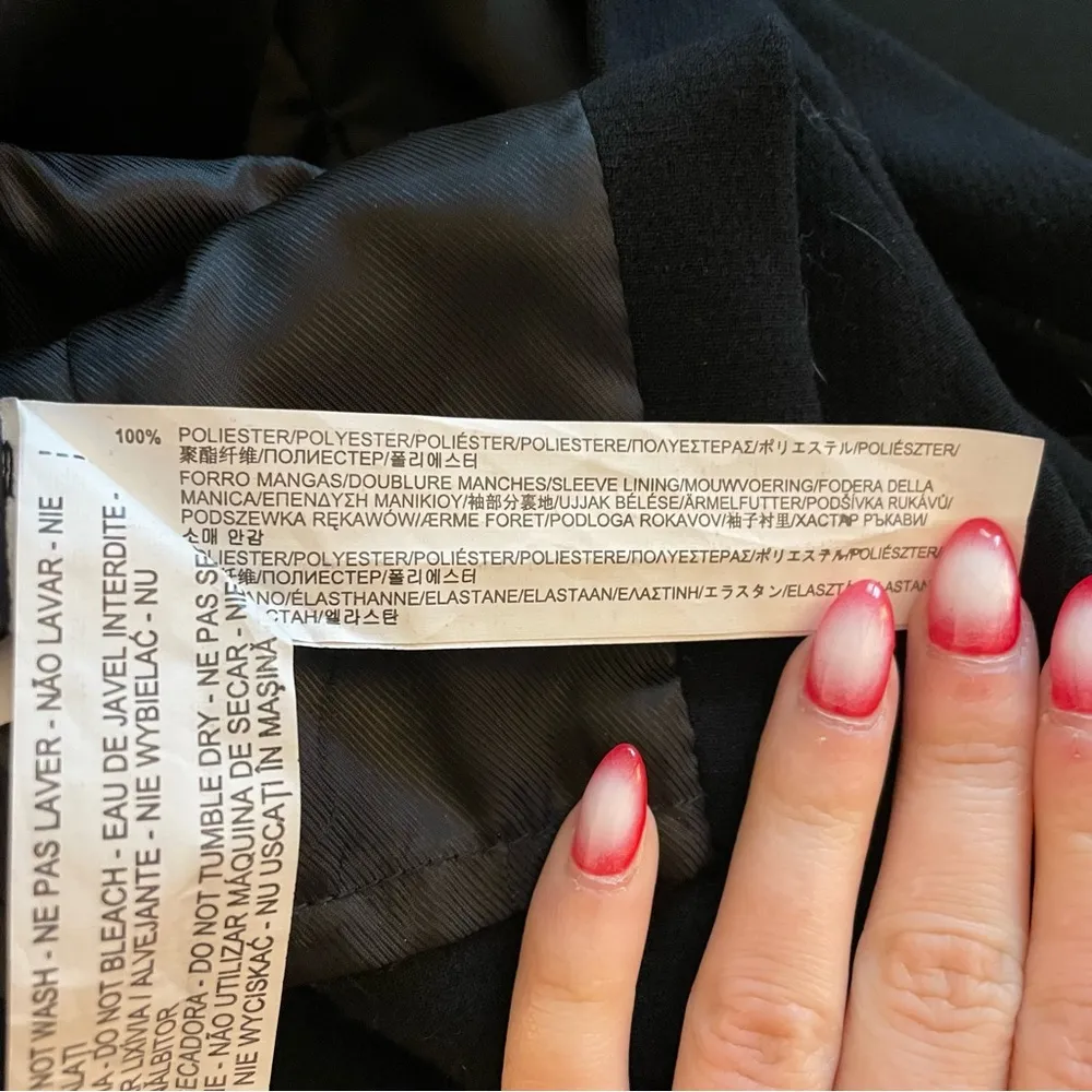 Zara Basic Peplum Dress, Black, Size S, EUC - Image 4