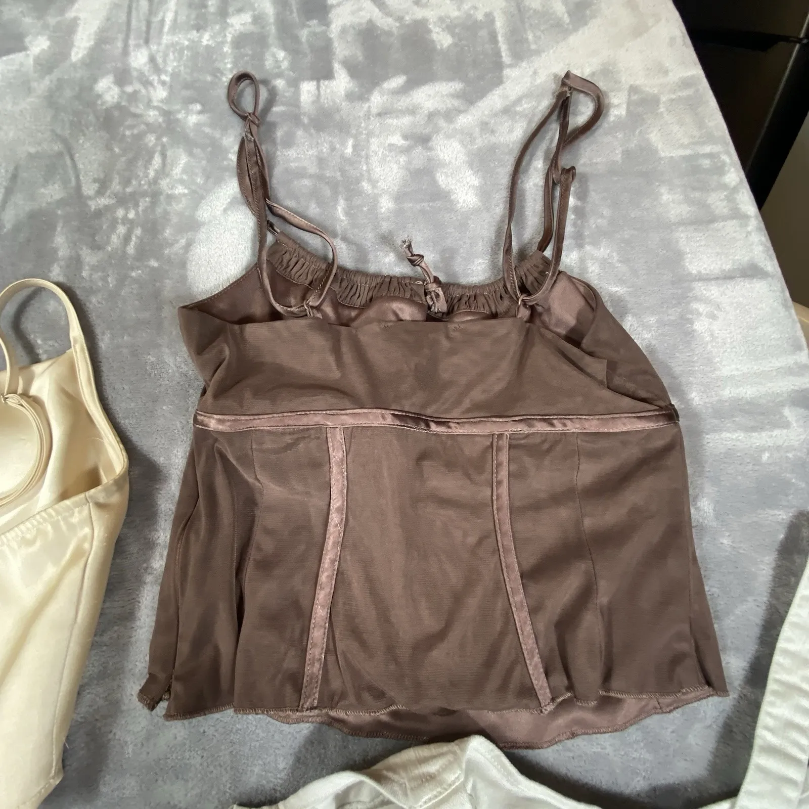 5 Juniors Cropped Tank Tops Juniors Baby Doll Small Pink‎ Sexy Romantic Coquette - Image 13