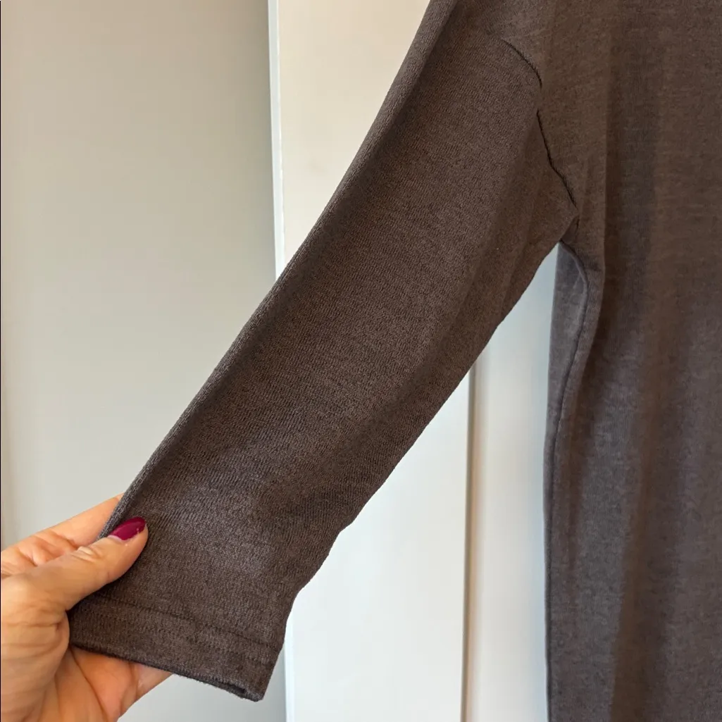 Cupshe  Drop Shoulder Tunic Size XS Grey/Brown - Image 3