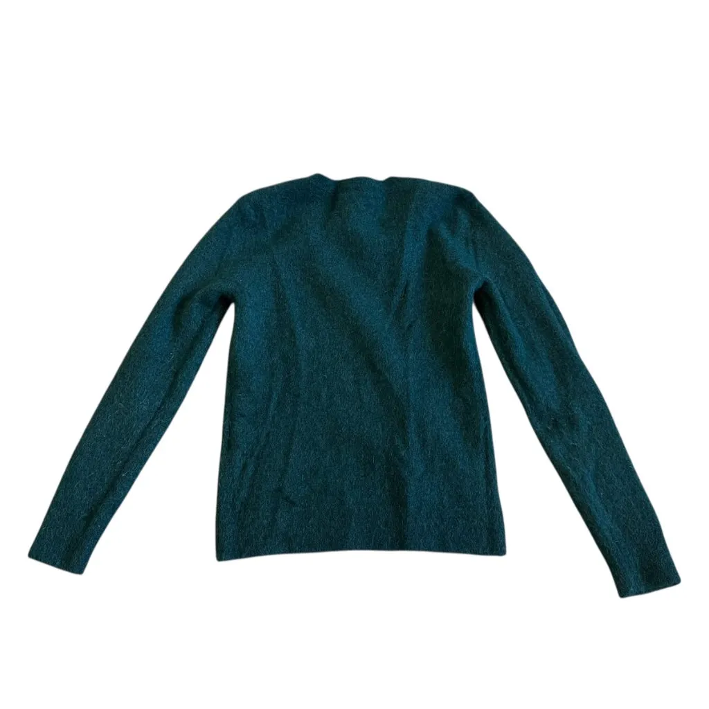 & Other Stories Emerald Green Pullover Sweater Crew Neck Stretch Size Small - Image 7