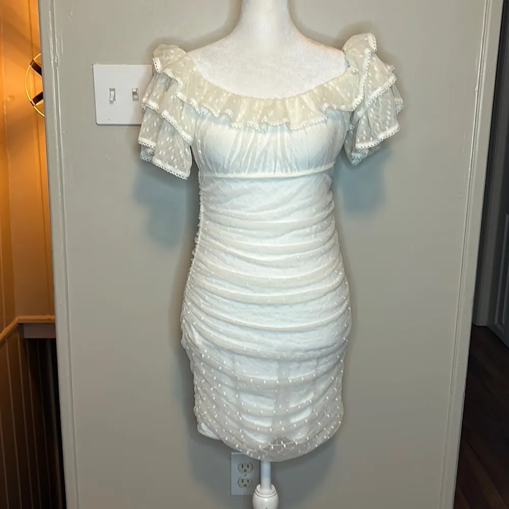 Revolve x Camila Coelho Eva Swiss Dot Mini Dress New Size Small - Image 7