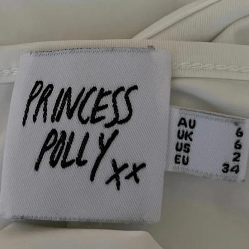 Princess Polly Moran White 2 Piece Long Sleeve Bolero Mini Bodycon Dress Size 2 - Image 5