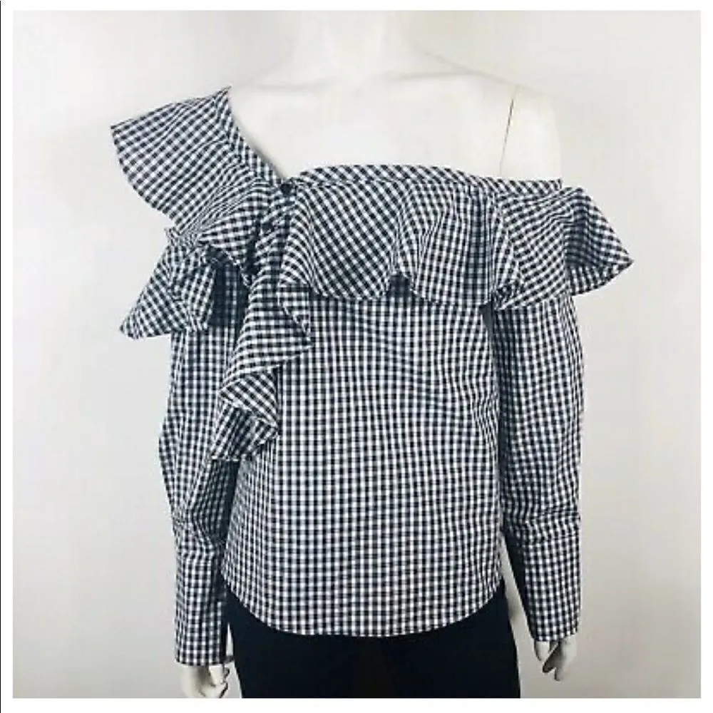 Sunday In Brooklyn Anthropologie Gingham Top - Image 3