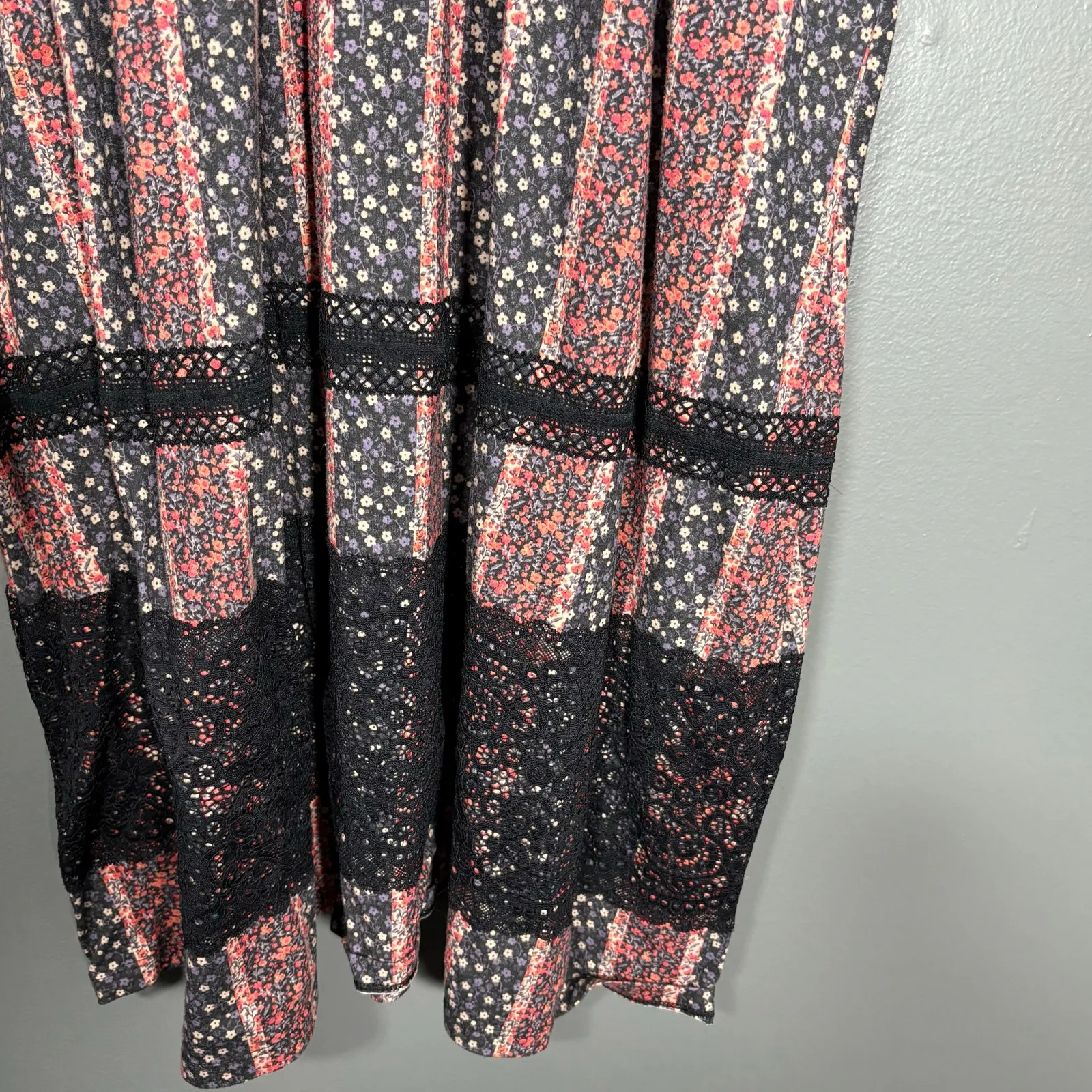 Cacique Floral & Lace Cottagecore Babydoll Chemise - 26/28 - Women's Plus Size - Image 4