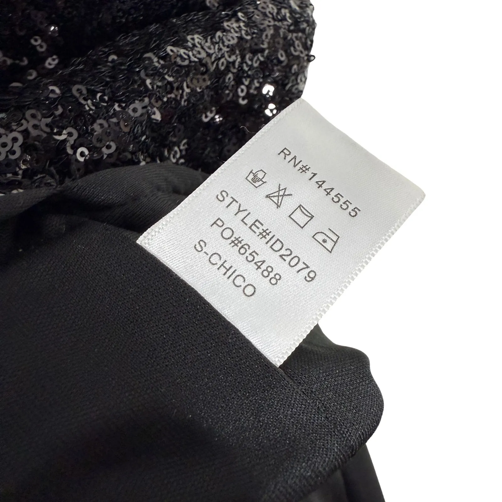 Nuage Latrice Sequin Spaghetti Strap Midi Dress Black Size Small Party Holiday - Image 7