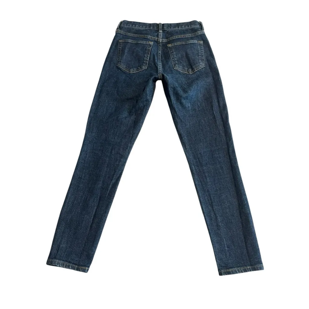 Everlane Jeans Womens Size 26 Regular Dark Blue Slim Straight Mid Rise Stretch - Image 9