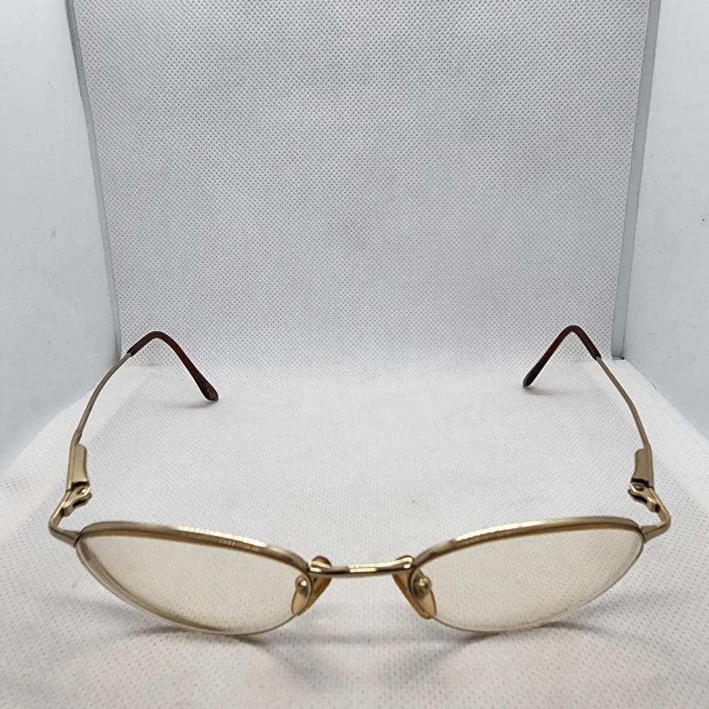 Brooks Brothers Gold & Brown Prescription Glasses Frames - Image 3