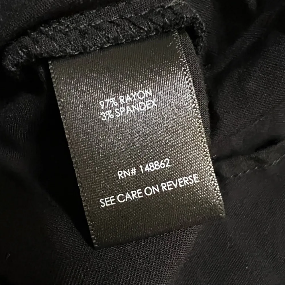 Torrid Black Stretch Challis Bell Sleeve Midi Top Size 00 M/L 11945521 - Image 5