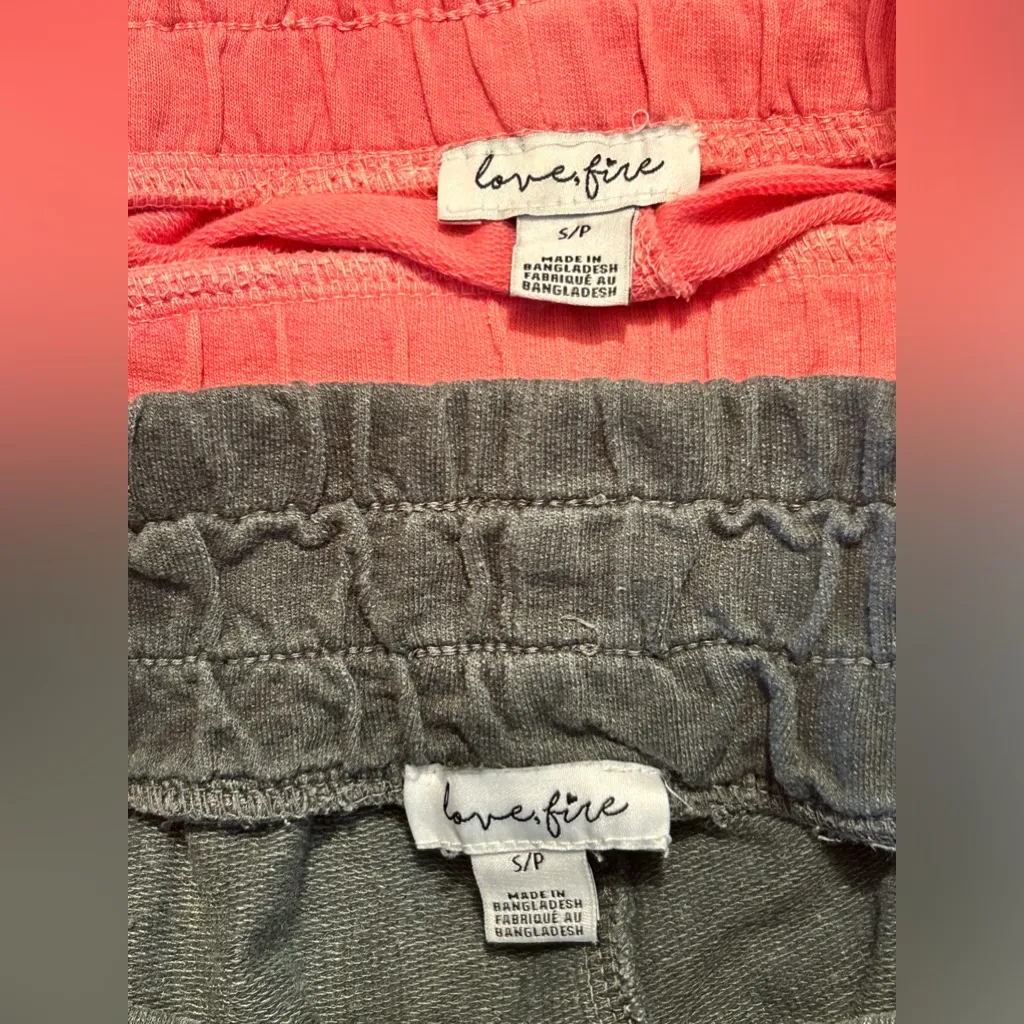 Love Fire Elastic Waist Shorts Bundle Size S/P Pink - Image 4