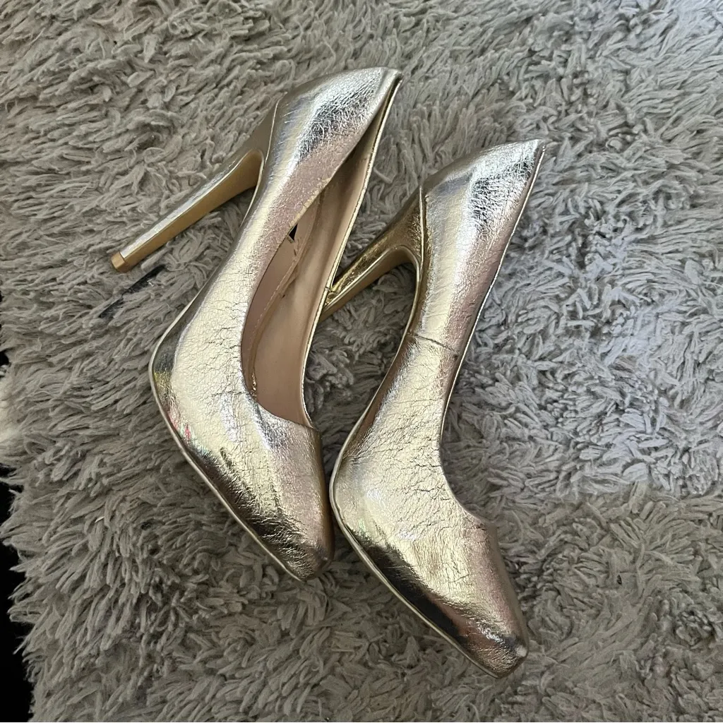 Forever 21  Silver Stiletto Heels - Image 9