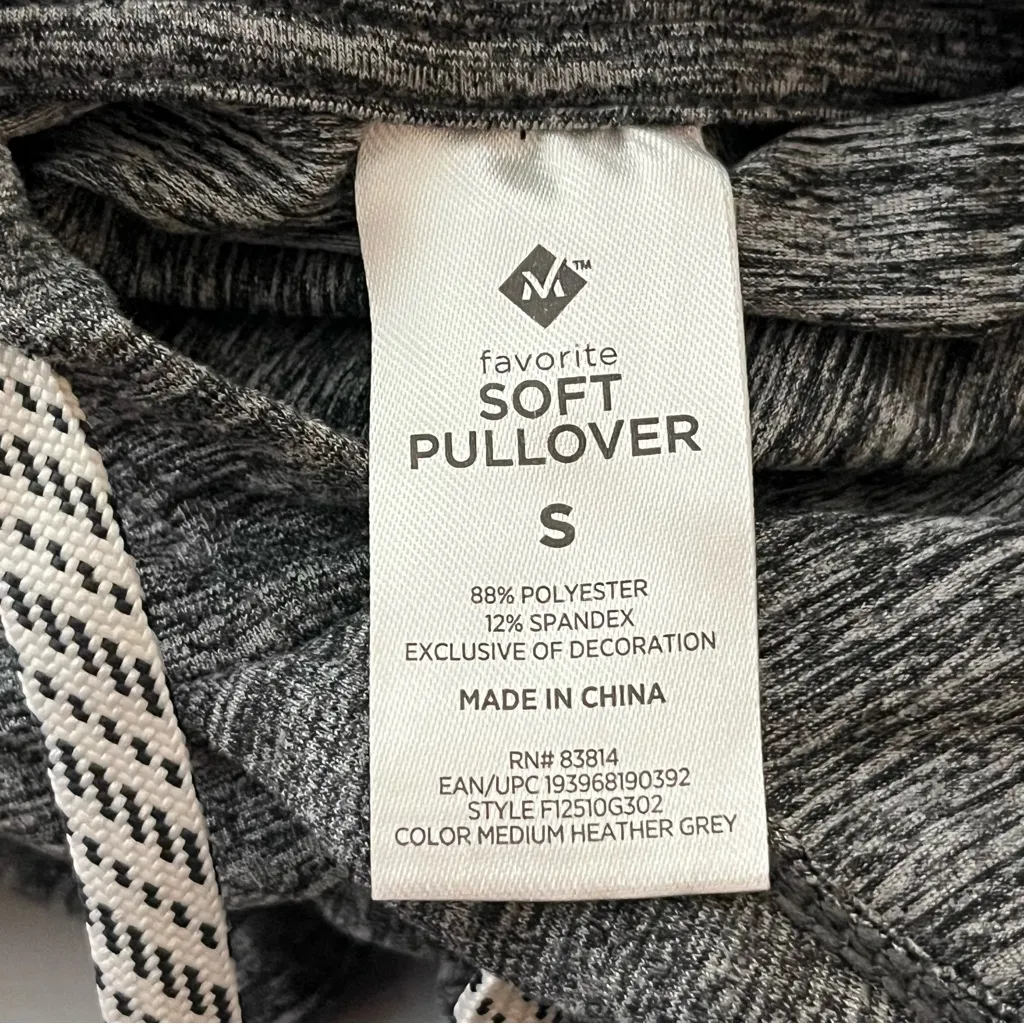 Member’s Mark Favorite Soft Pullover Hoodie Stretchy Lounge Heather Gray S - Image 3