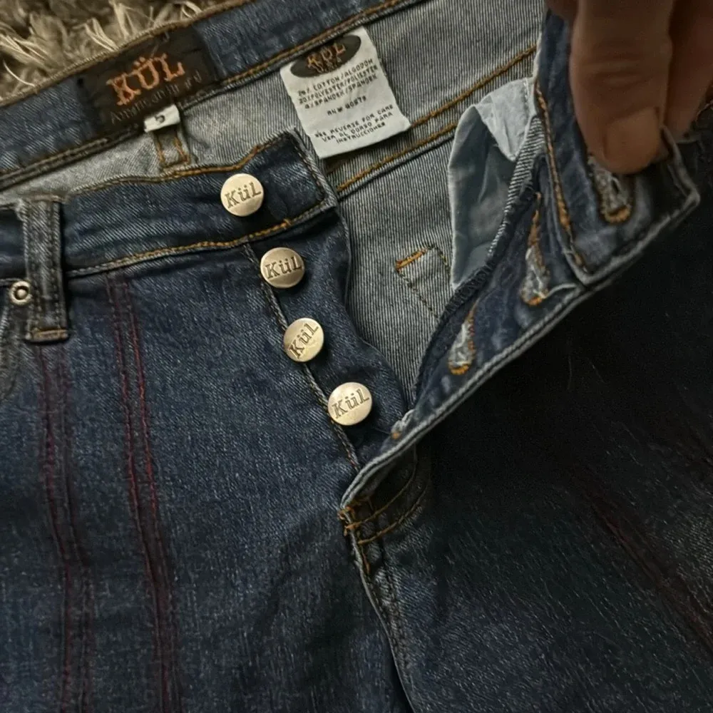 A fun pair of retro disco style jeans Blue Size 6 - Image 7