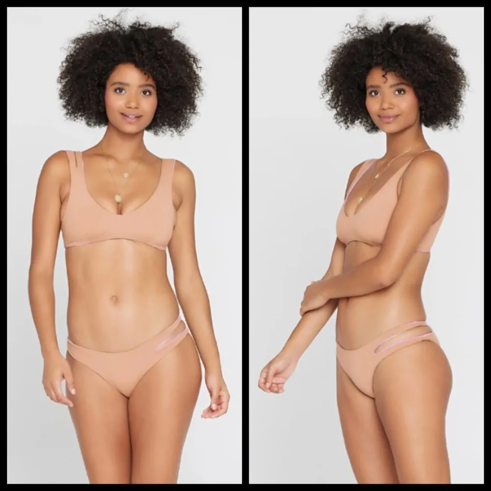 💕L*SPACE💕 Reversible Bikini Set ~ Putty M NWT - Image 3