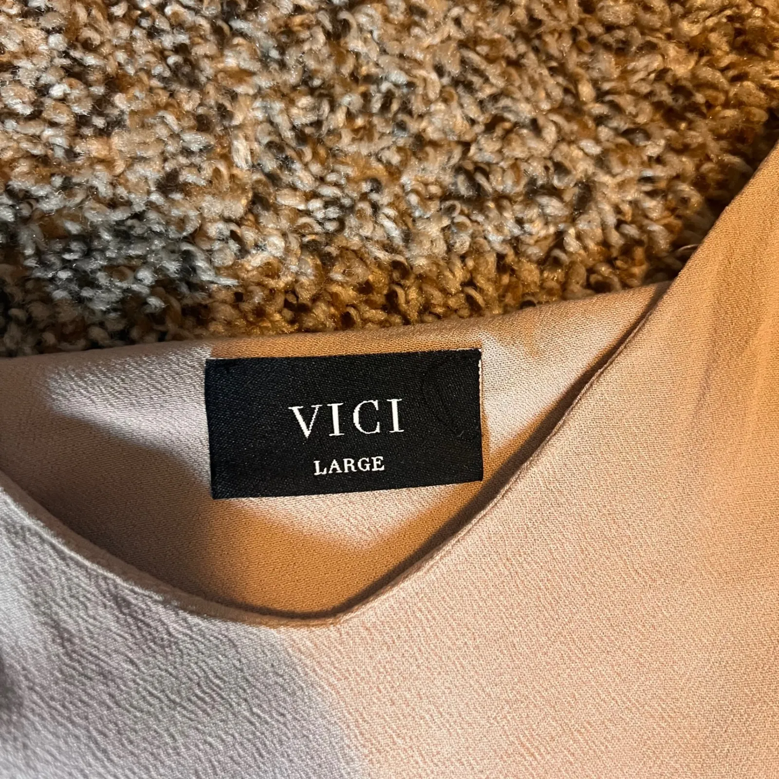 VICI Tank Top‎ Sleeveless Casual V-Neck Basic Layering Top Large - Image 2