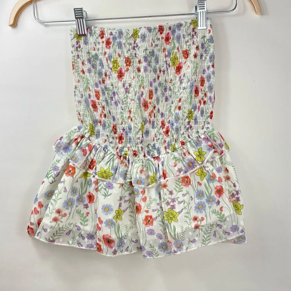 70/21 Ruffle Floral Print Skirt Size XS - Image 4
