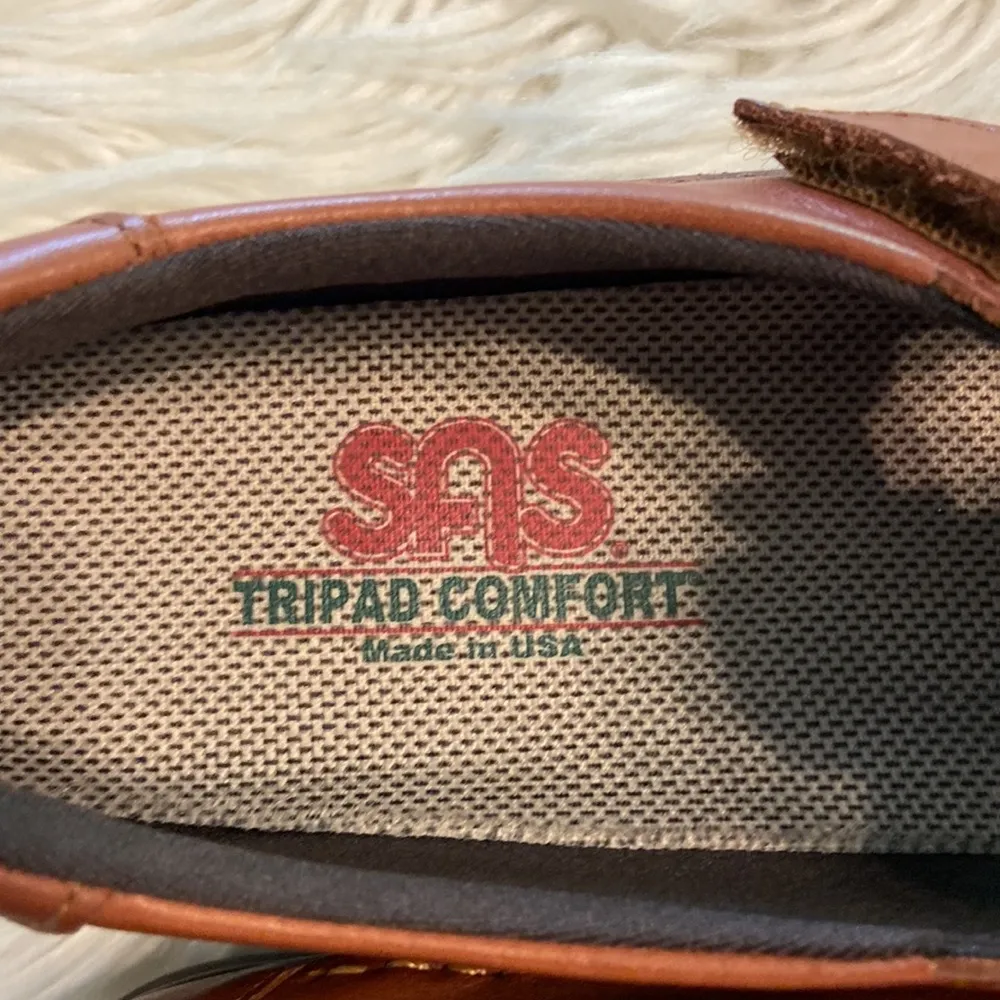 SAS TRIPAD COMFORT MADE IN USA Shoes size 9.5N light brown color excellent cond - Image 5