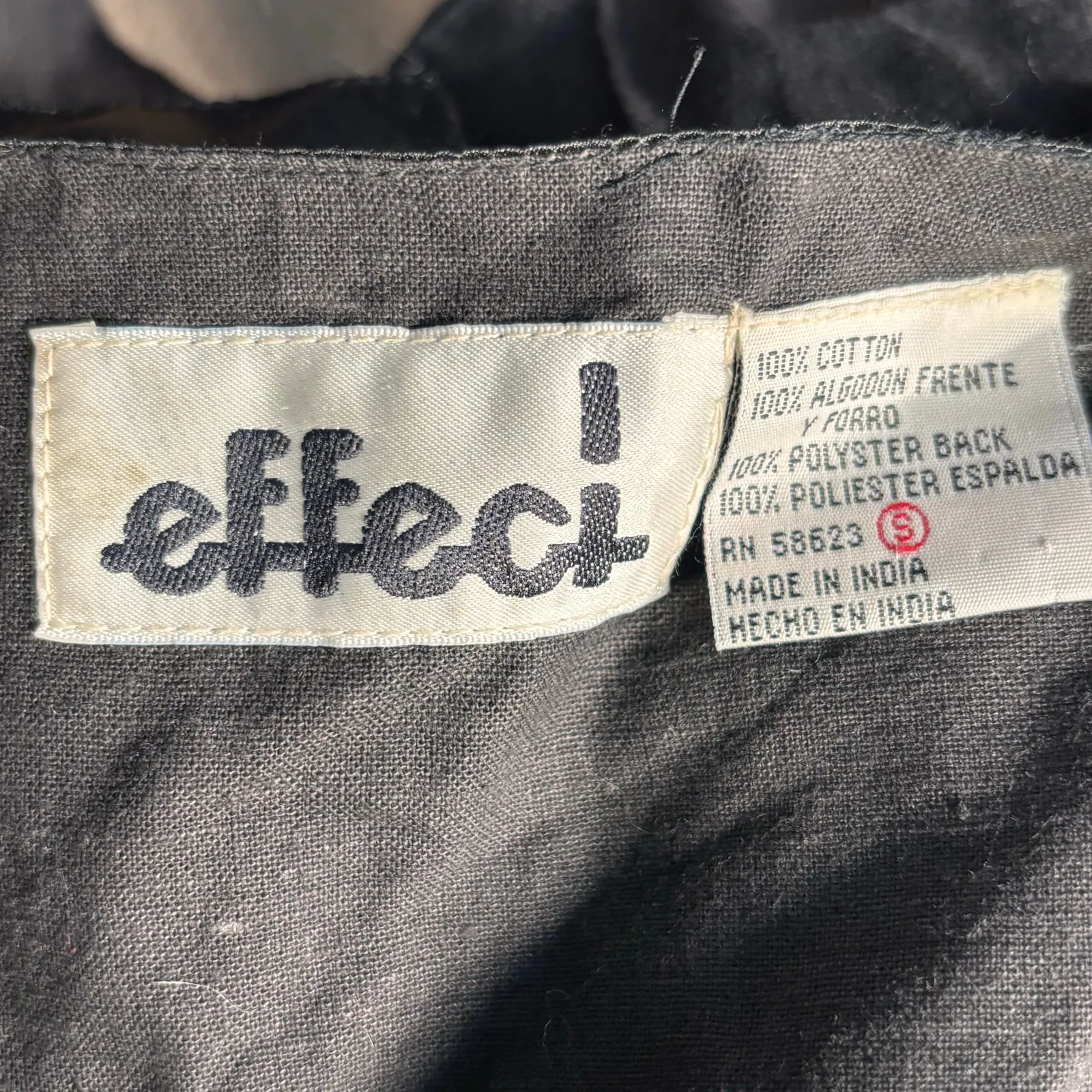 Vintage Effeci Beaded Sequin Checkered Vest Metallic Gold Silver Black Small - Image 7