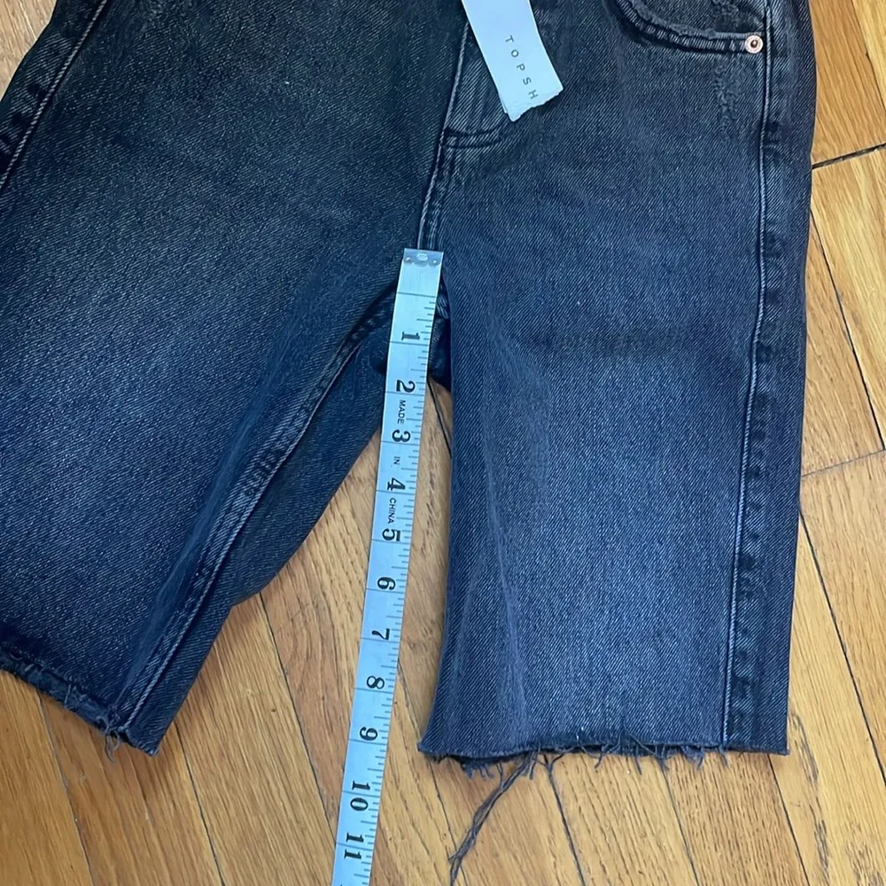 NWT Topshop Rigid Denim Cycling Shorts - Image 12