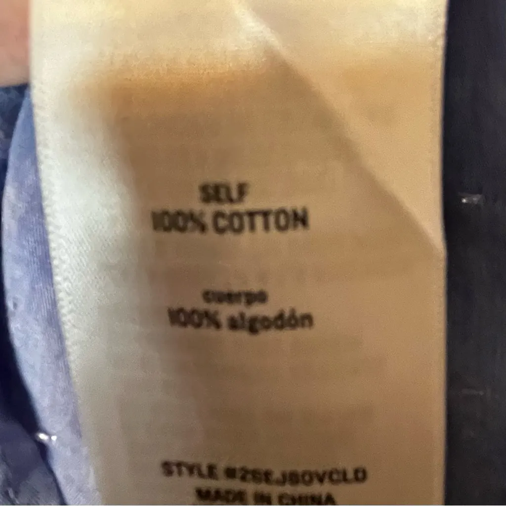 FRANCESCAS Mi Ami Light Blue Mini Dress Babydoll Denim Style Ruffled Tiered M - Image 7