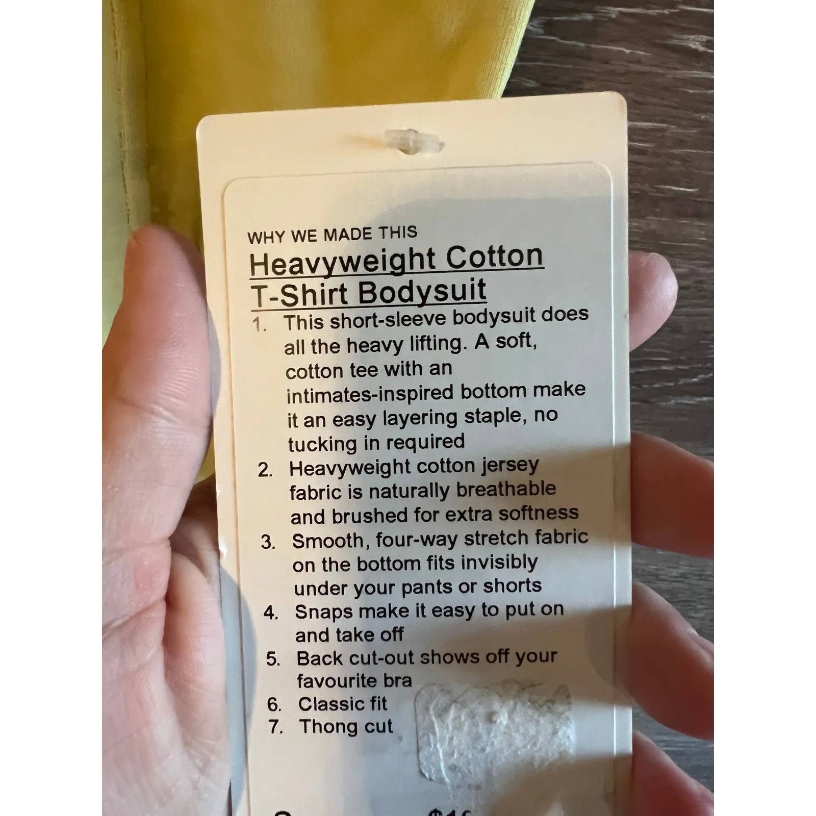 Lululemon Heavyweight Cotton T-shirt Bodysuit green Size Small - Image 6