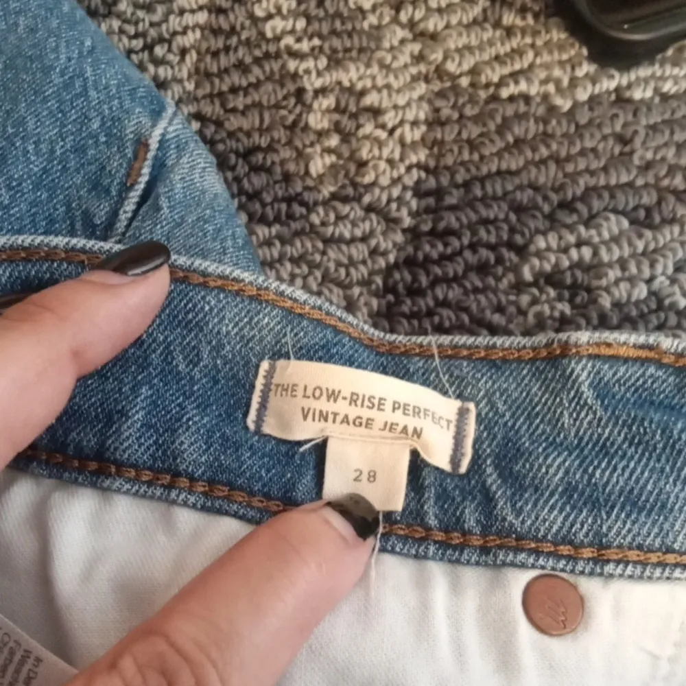 Madewell The Low Rise Perfect Vintage Jean Skinny Cotton Womens 28 - Image 5