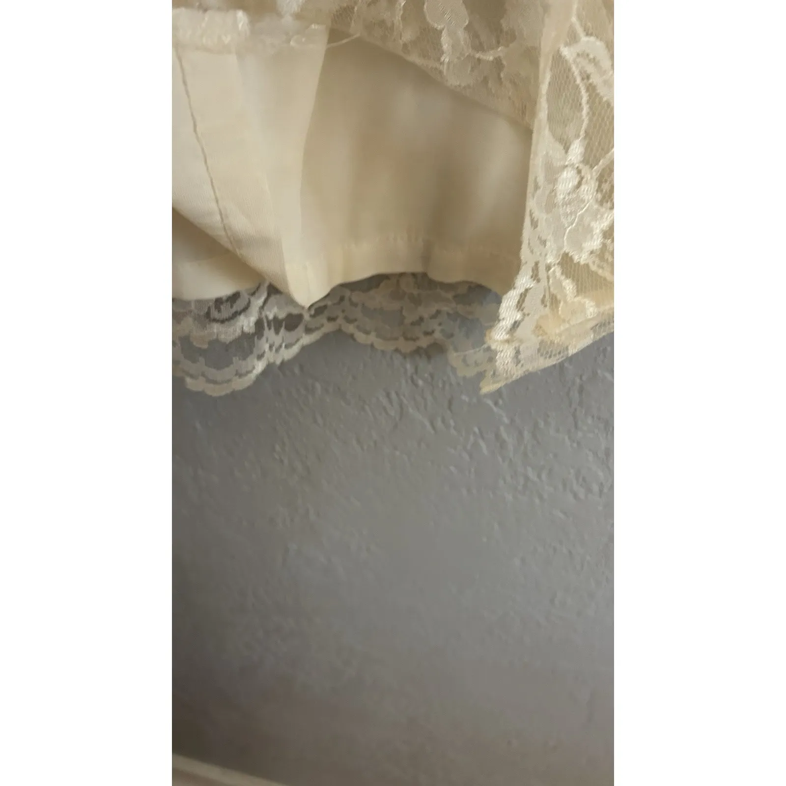 Vintage Morningside Lace Skirt SZ 16 lined USA Office Siren Coquette Wedding - Image 6