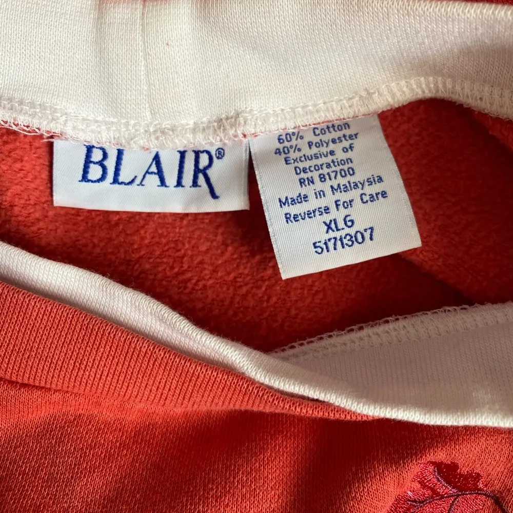 Women's Orange Sweatshirt with Fall Embroidery - Image 5