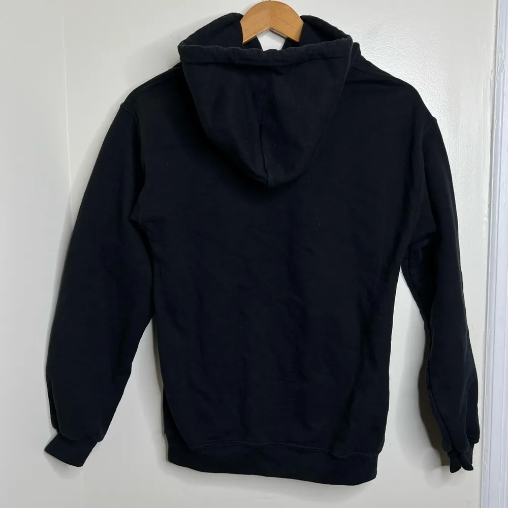 Stranger Things Eleven Eggo Waffle Hoodie Sweatshirt Adult Small Black - Image 7