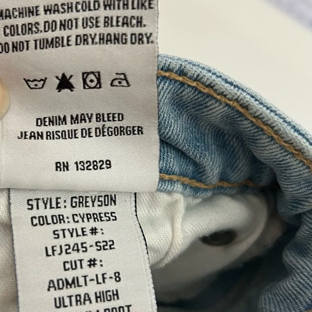 Greyson Ultra High Rise Slim Boot Cut Jeans Size 27 Cypress - Image 9