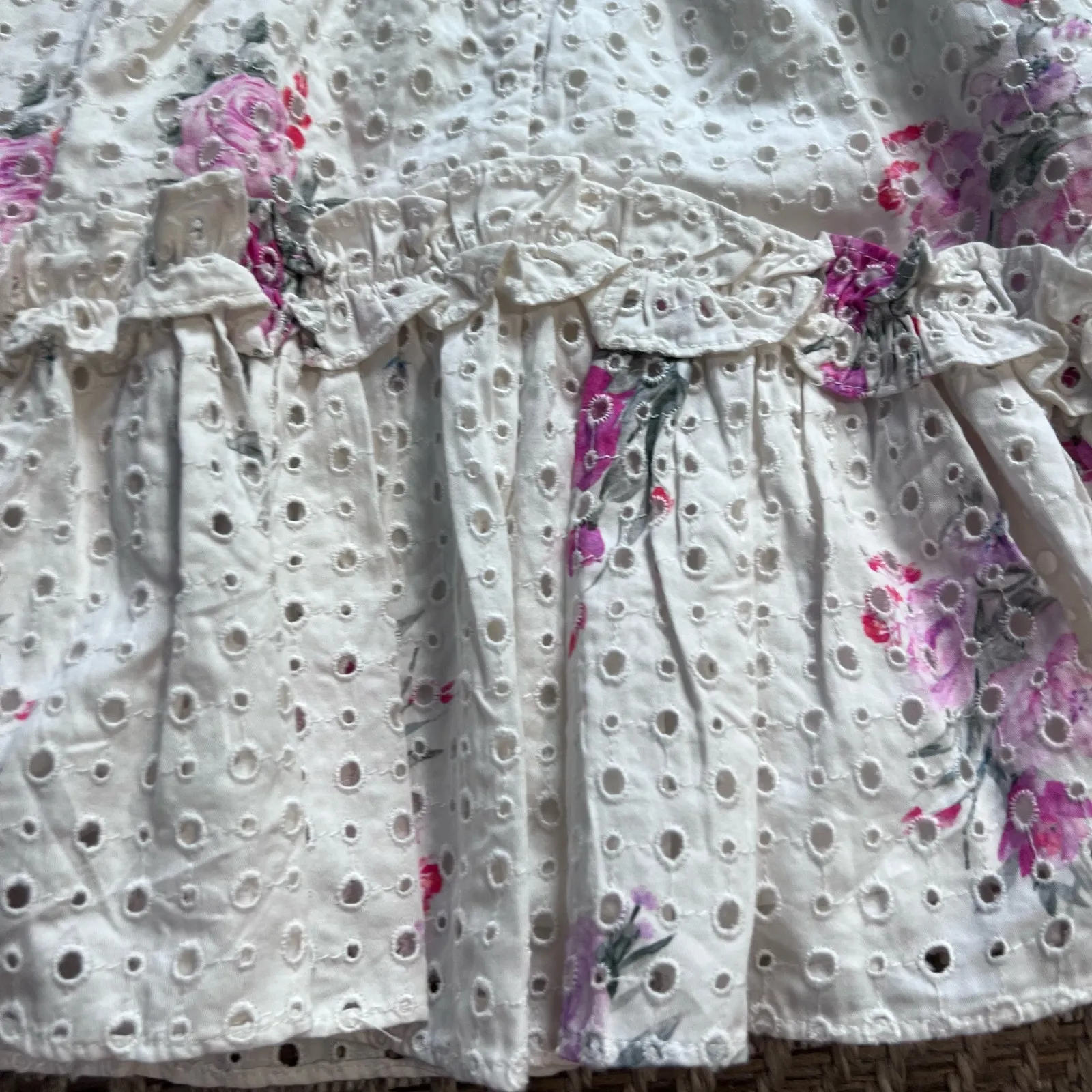 LoveShackFancy Zartti Skirt Sz P (XXS/00) - Image 3