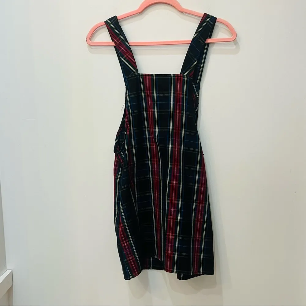 Forever 21 Plaid Pull-Ring Zipper Overall Dress Overall dress size small - Image 5