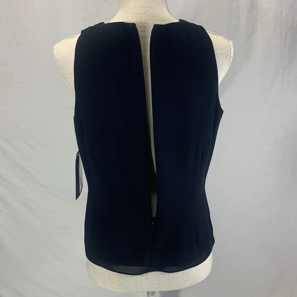 Evening Essentials Beaded and Embroidered Black Cami Medium - Image 12