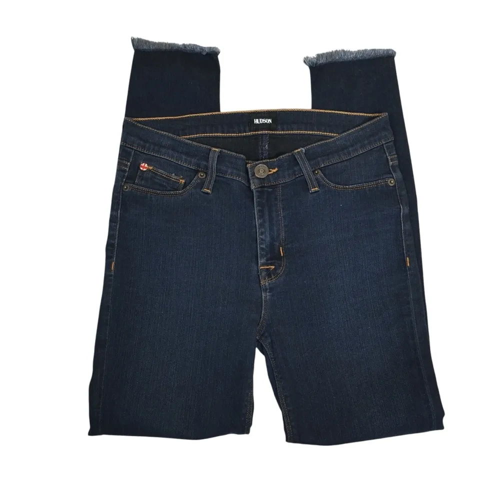 Hudson Womens 29 Nico Midrise Ankle Raw Hem Super Skinny Jean - Image 4