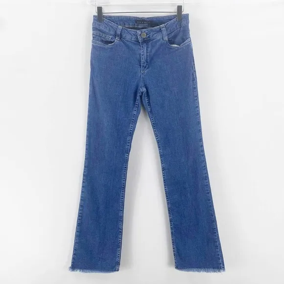 THEORY Blue Medium Wash Straight Leg Jeans - Image 6